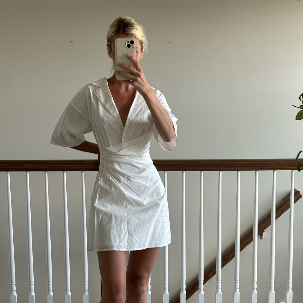 Sabo Skirt White Wrap Dress